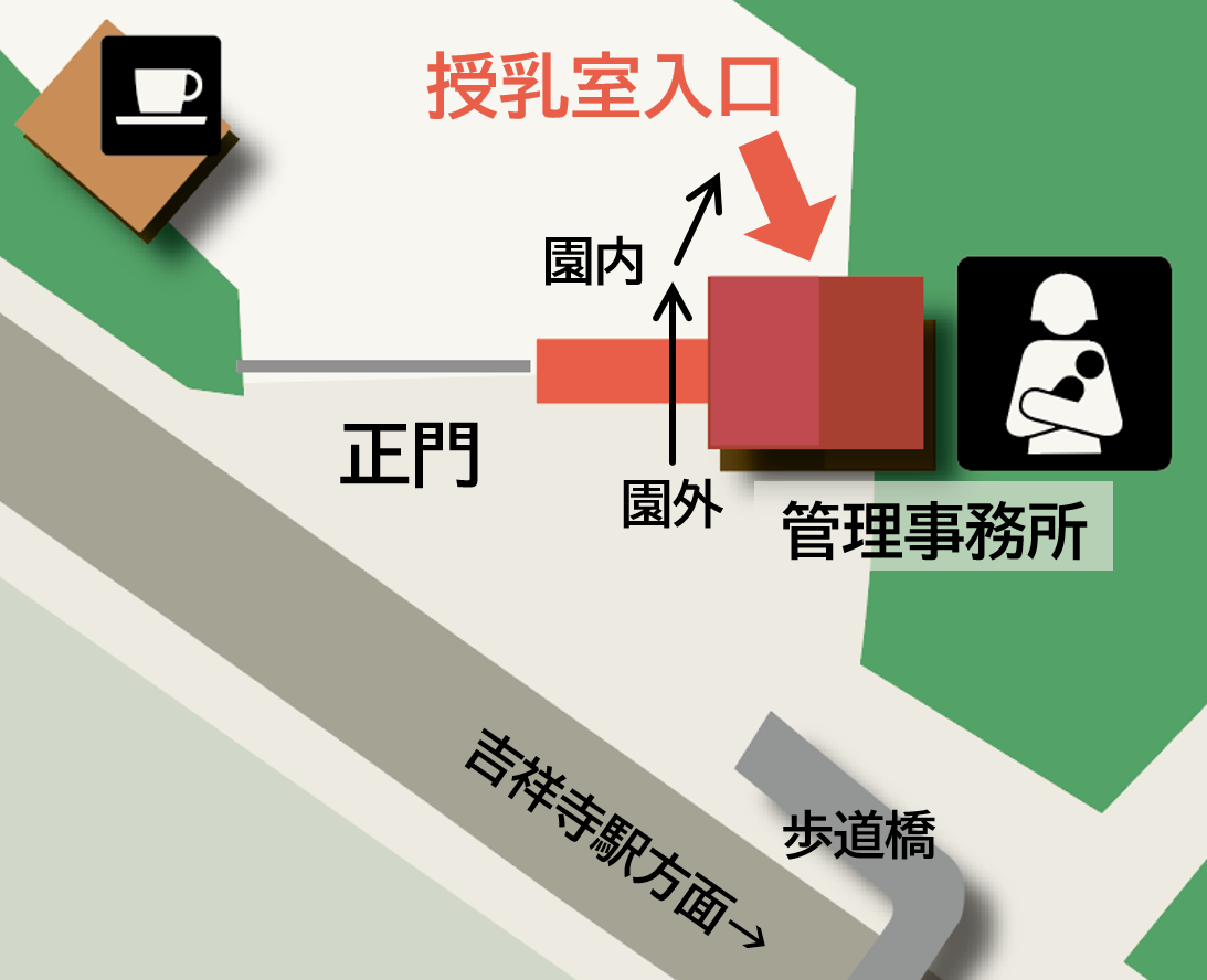 授乳室のマップ