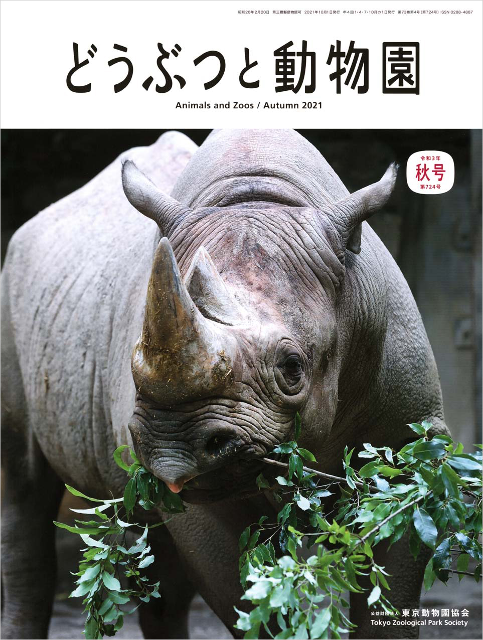 上野動物園のヒガシクロサイ、オスの「マロ」