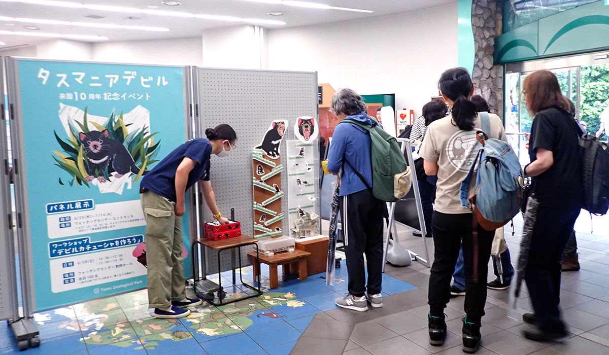 募金箱は職員の手作り
