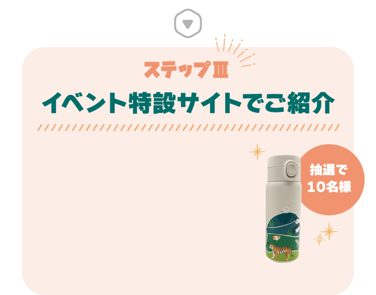 ステップⅢ：イベント特設サイトでご紹介